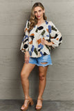 Wishful Thinking Abstract Printed Blouse - Multi