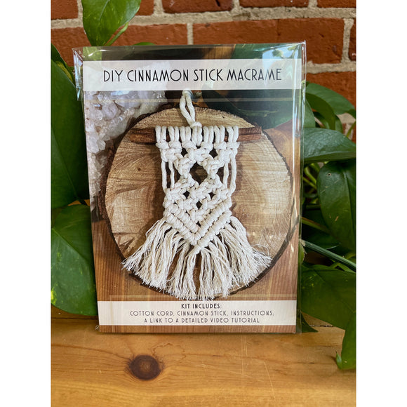 DIY Cinnamon Stick Macrame Kit - Natural