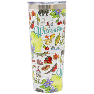 Wisconsin Icons Stainless Steel Tumbler