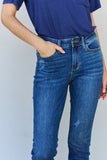Judy Blue Aila Mid Rise Cropped Relax Fit Jeans - 27" inseam