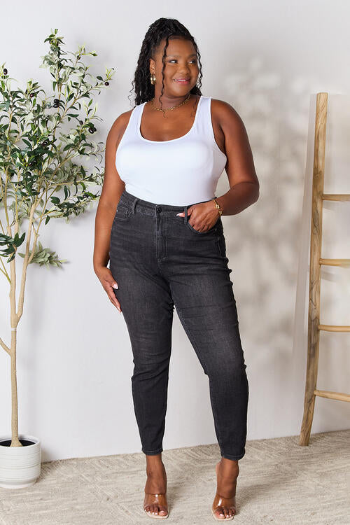 Judy Blue Tummy Control High Waist Denim Jeans - Black – Rust and Rose  Boutique
