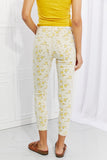 Judy Blue Golden Meadow Floral Skinny Jeans - Yelow