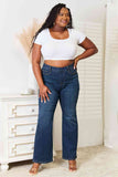 Judy Blue Pull-On Elastic Slim Bootcut Jeans