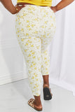 Judy Blue Golden Meadow Floral Skinny Jeans - Yelow