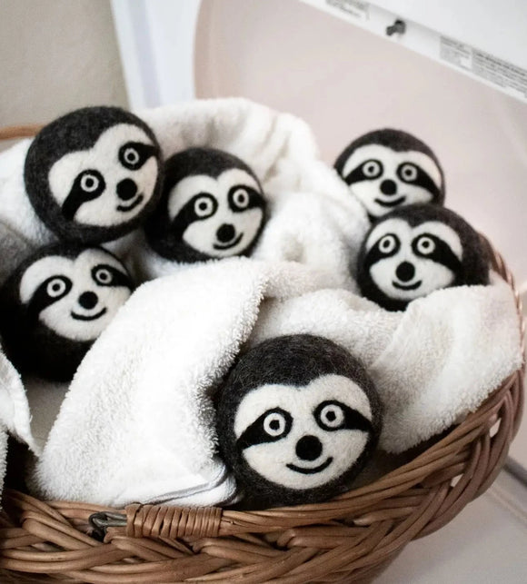 Eco Wool Dryer Balls - Set of 6 - Sloth