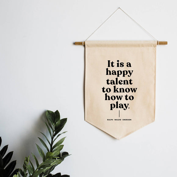 A Happy Talent Canvas Banner