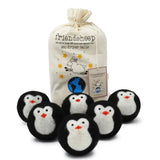 Eco Wool Dryer Balls - Set of 6 - Penguin