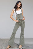 Judy Blue Kelsey Flare Tummy Control Overalls - Sage