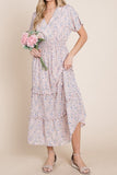 Sweet Talk Kimono Sleeve Maxi Dress - Blush Pink