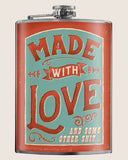 Stainless Steel Made with Love Flask