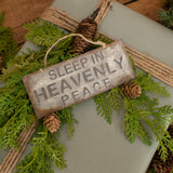 Sleep in Heavenly Peace - Metal Holiday Ornament
