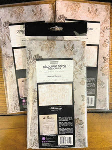 Re-Design Decoupage Decor Tissue Paper - Washed Damask