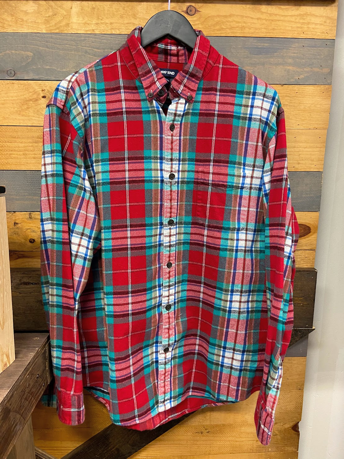 Red and blue and white Flannel Shirt-MN FL SHT 7200-Neck-15 – Costume  Cottage