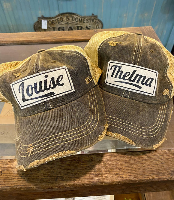Thelma & Louise Distressed Trucker Hats