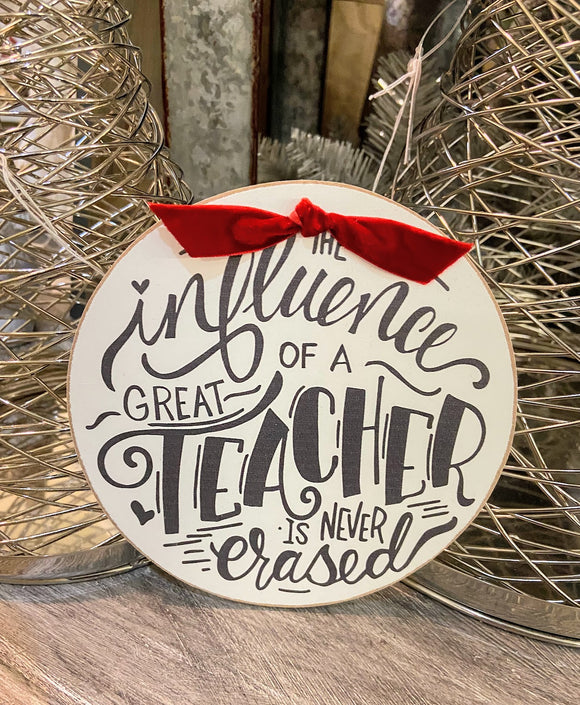 The Influence of a Great Teacher - Holiday Ornament