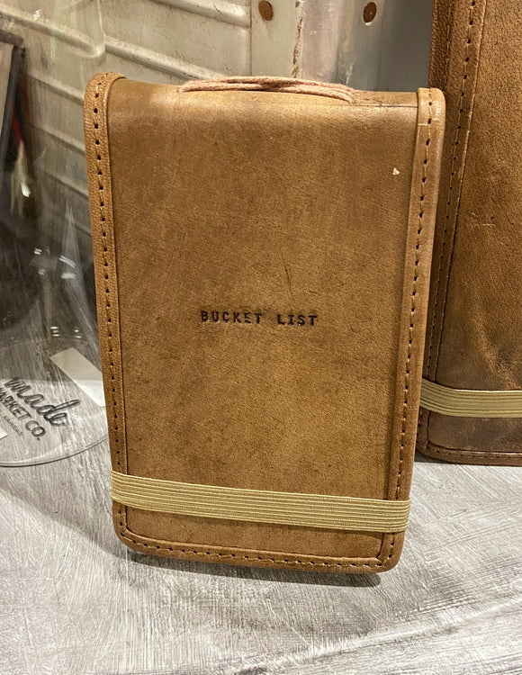 Bucket List Mini Leather Journal