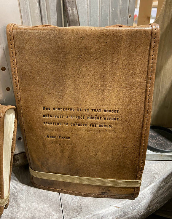 Anne Frank Leather Journal