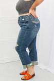 Judy Blue Michelle Straight Dad Jeans