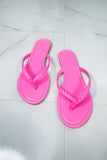 Waikiki Beach Braided Strap Flip Flop - Hot Pink