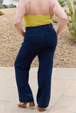 Judy Blue Riza High Waisted Wide Leg Trouser Jean
