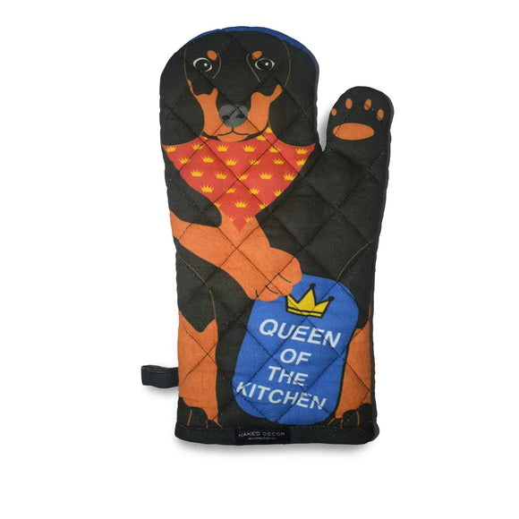 Dachshund Doxie Queen of the Kitchen Oven Mitt