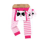 Baby Crawler Legging & Sock Set - Pink Panda