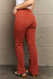 Judy Blue Olivia Mid Rise Slim Bootcut Jeans - Terracotta
