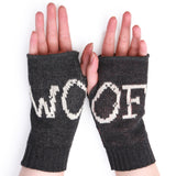 Woof Doggie Recycled Cotton Fingerless Gloves