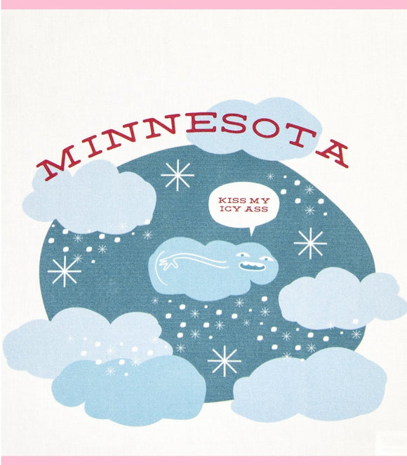 Minnesota Kiss my Icy Ass Dishtowel