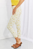 Judy Blue Golden Meadow Floral Skinny Jeans - Yelow