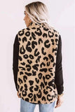 Sherpa Fleece Vest - Leopard